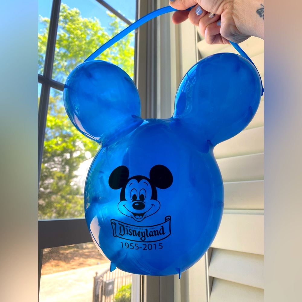 Disneyland Blue Mickey balloon popcorn bucket